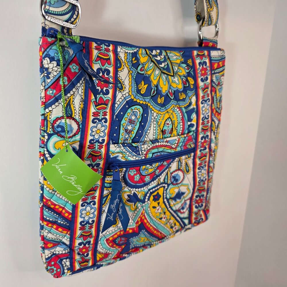 Vera Bradley Marina Paisley Hipster Crossbody Bag + Euro Wallet Set NWT - Picture 3 of 16